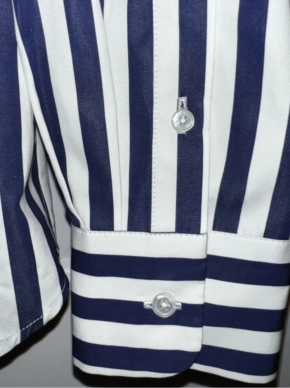 NWT! Ralph Lauren Collection (Purple Label/Runway) Striped Silk Tie-Neck Blouse